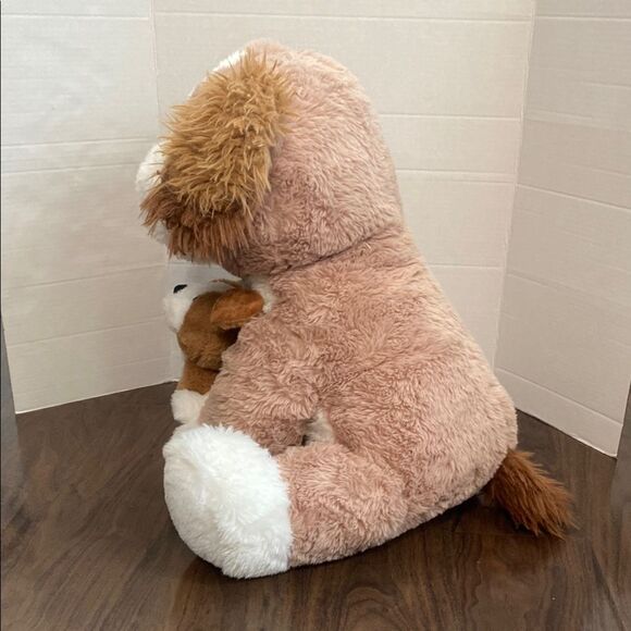 Plush Dog Toy Set Brown and White Stuffed Dog Puppy - Picture 4 of 6